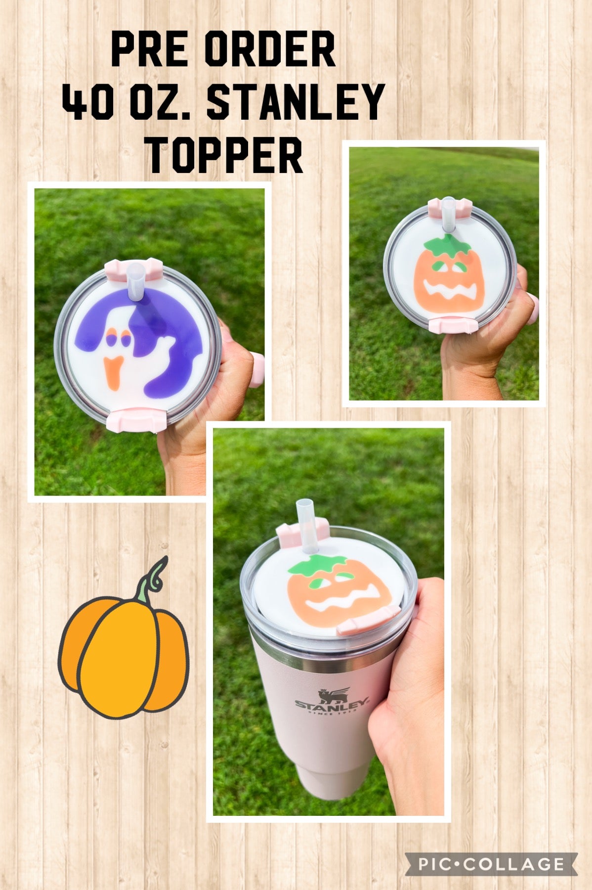 Pre order Stanley topper Halloween sugar cookie
