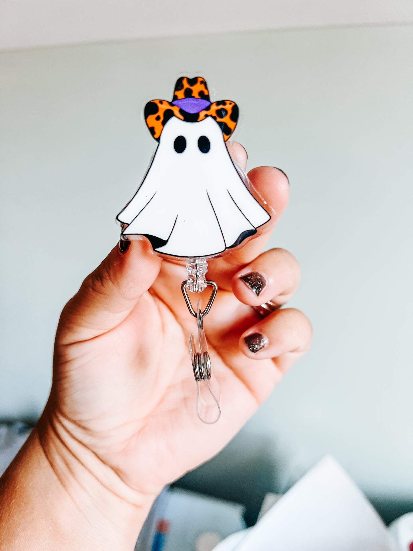 Ghost cowboy Badge reel