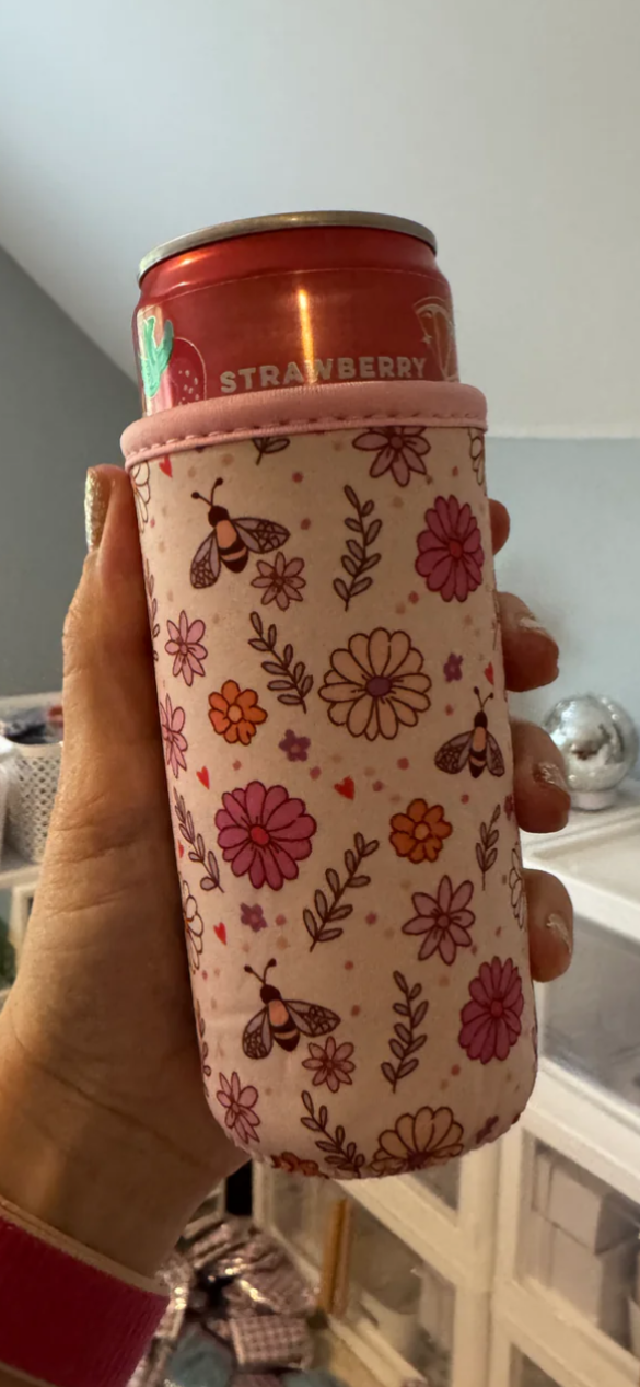 Pre order slim can Bee koozie