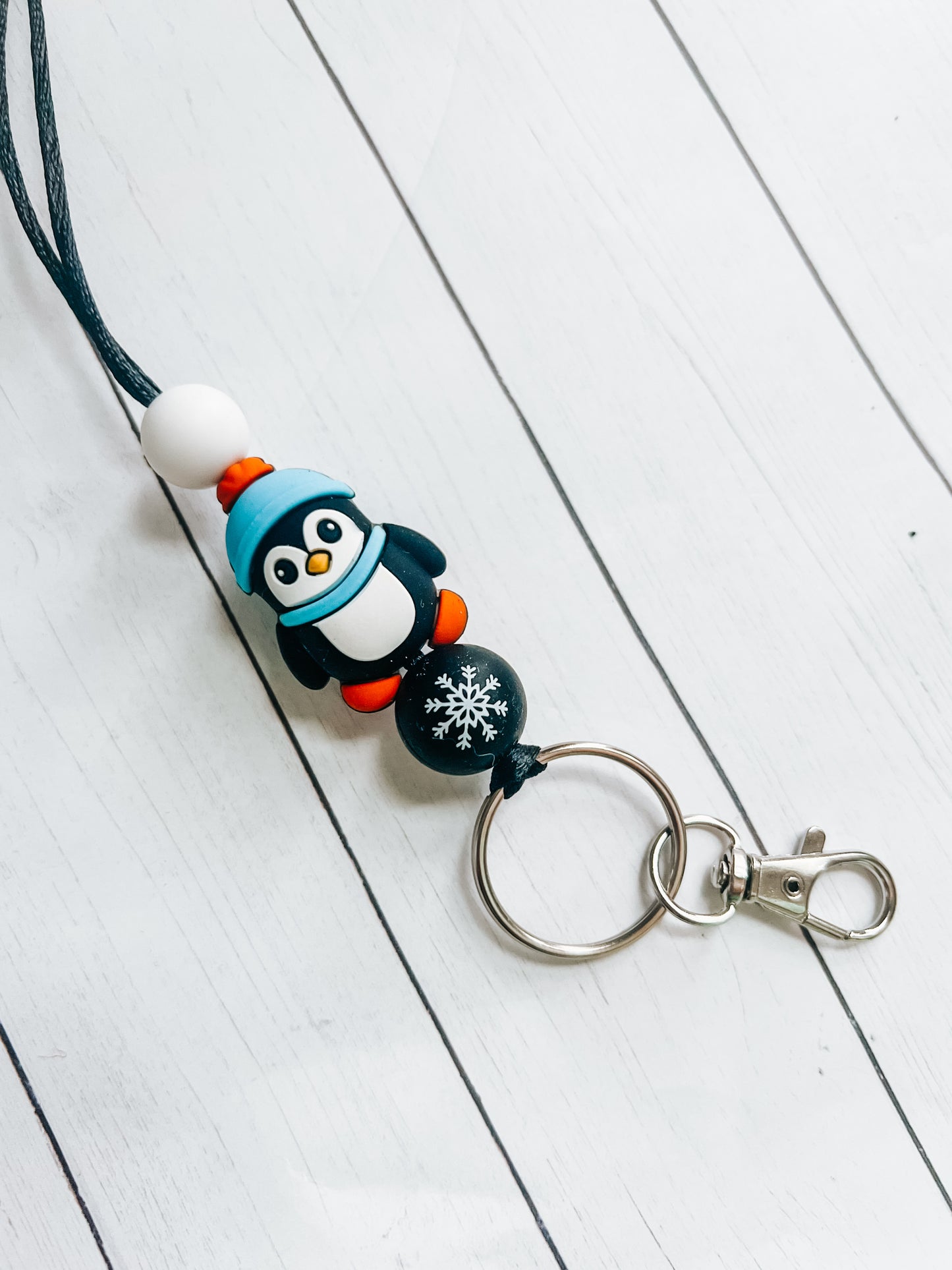 Winter Penguin Lanyard