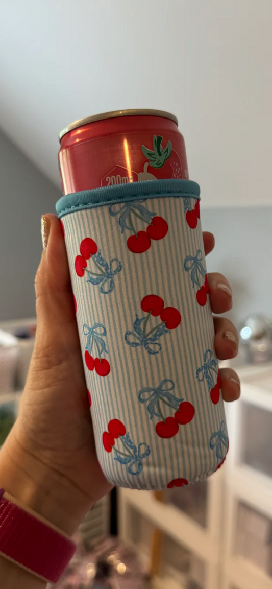 Pre order slim can cherry koozie