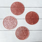 Glitter pink lanyard disc