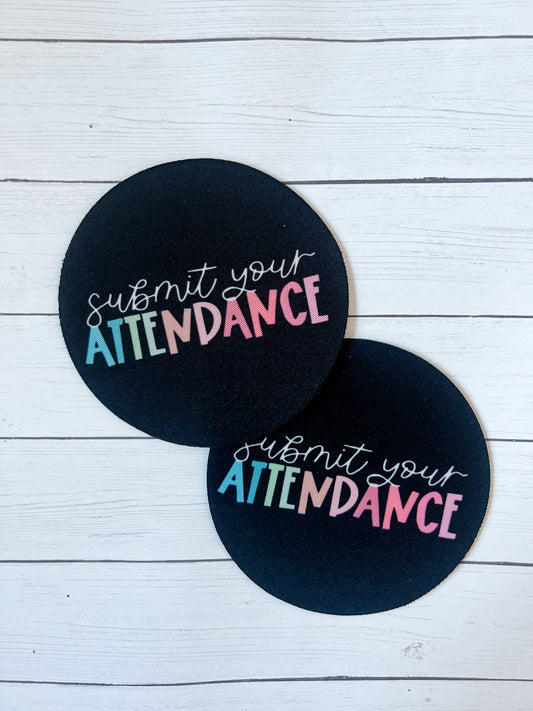 Submit Your Attendance Desk Coasters