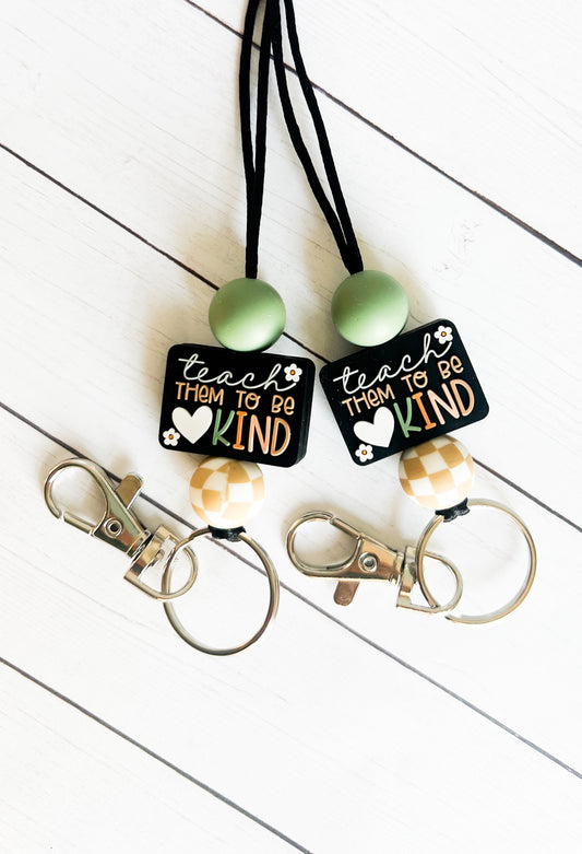 Teach them to be kind Lanyard