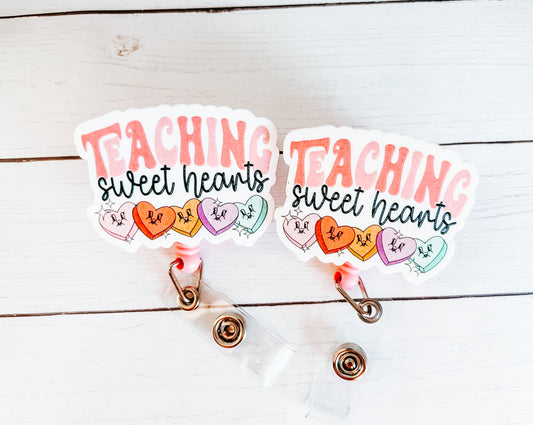Teaching sweethearts badge reel